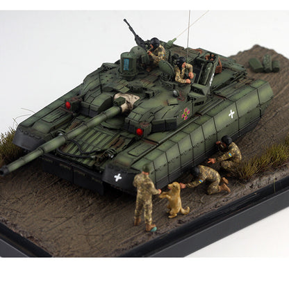 1/72 Ukrainian Crews Can Be Used With T84 5pcs Soldiers Cute Dogs Model No Tank