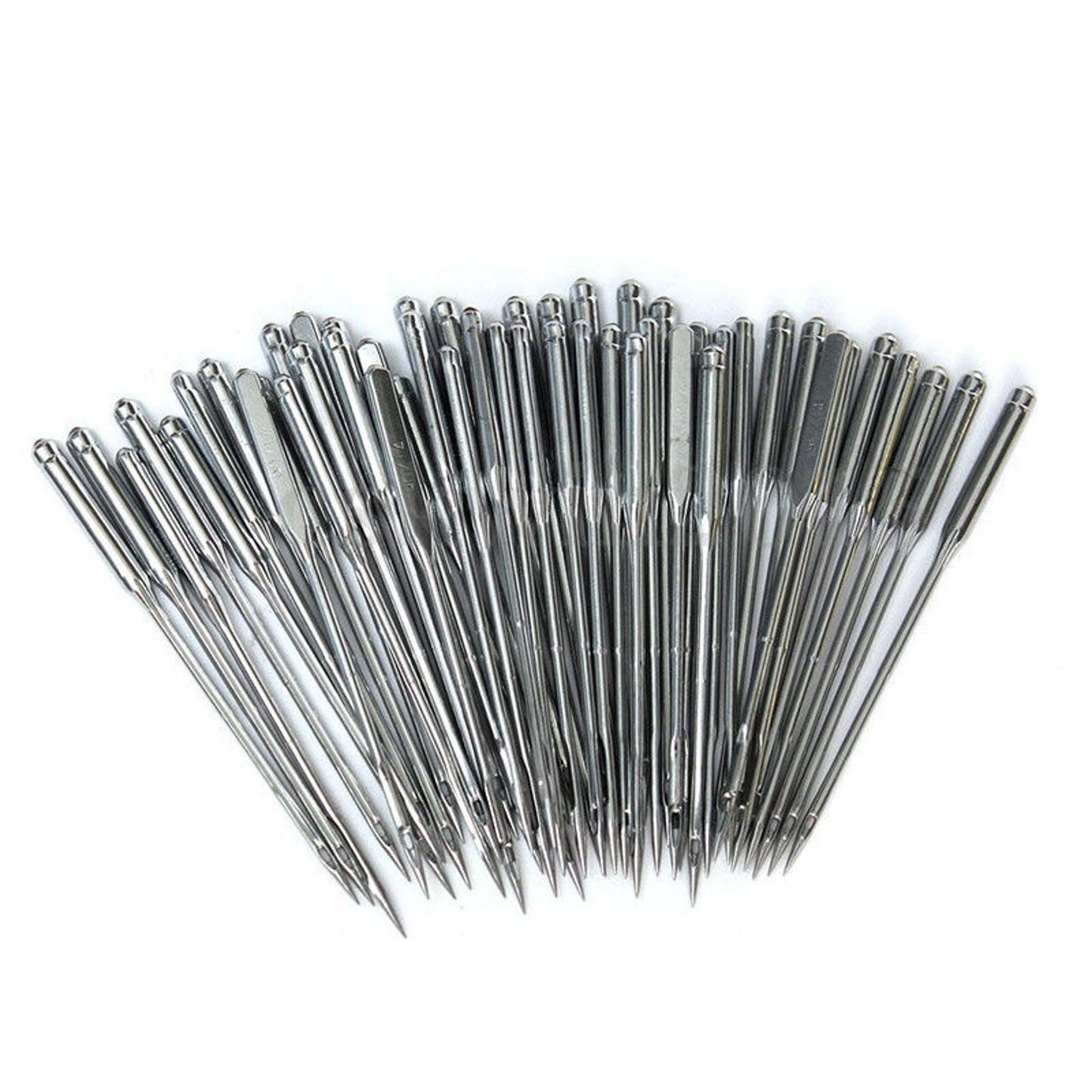 Lot of 50/100 Assorted Home Sewing Machine Needles for Brother Janome Singer