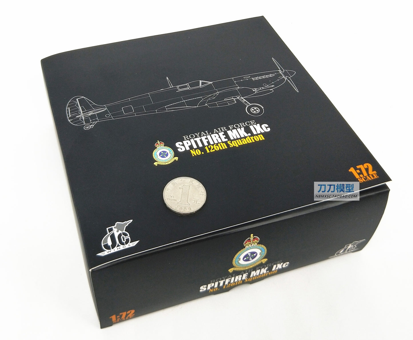 JC WINGS British Spitfire MK IXc NO 126TH squadron 1944 1/72 diecast plane model