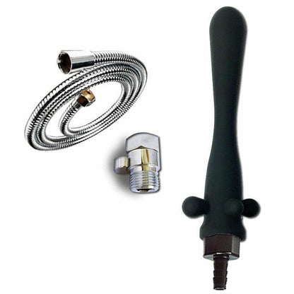 Shower Nozzle Silicone Enema Healthy Rectal Anal Syringe Douche System Vaginal