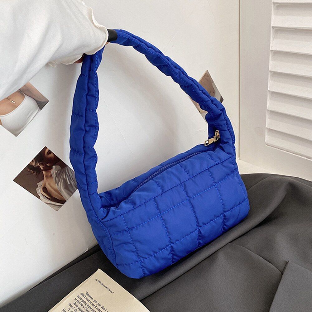 Pattern Shoulder Bag Cotton Handbag Women Tote Bags Padded Ladies Bag