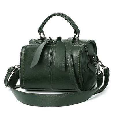 Leather Crossbody Bag Small Messenger Purse Handbag Black Brown Red 20*16*13 CM