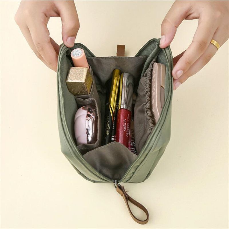Women Waterproof Cosmetic Bag Makeup Pouch Toiletry Bag Organizer Case 14*10*7cm