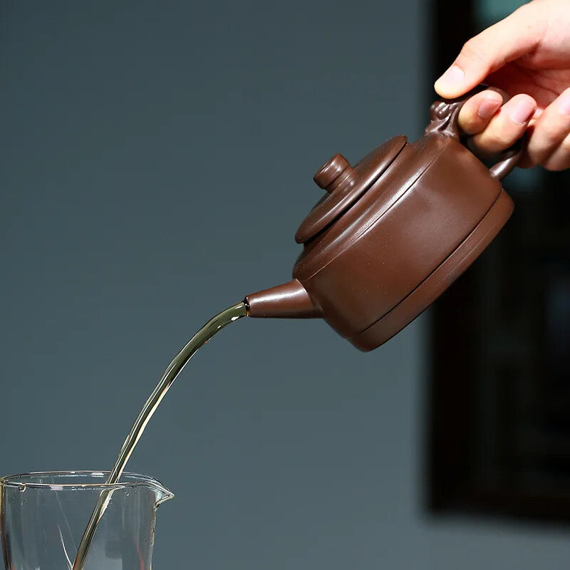 Yixing Purple Clay Teapot Chinese Kettle Handmade Kung Fu Zisha Tea Set Puer
