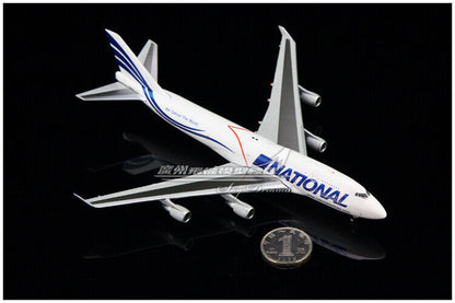 1:400 JC Wings NATIONAL BOEING 747-400 Passenger Airplane Diecast Aircraft Model