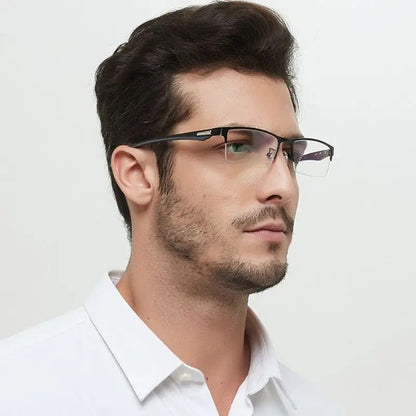 Intelligent zoom color changing dual-use anti blue light reading glasses