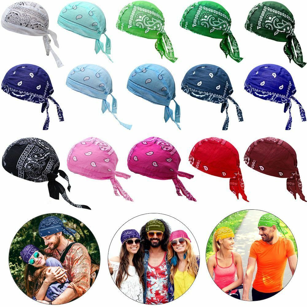 Quick Dry Cotton Hat Elastic Adjustable Cap Outdoor Sport Bandana Cycling Scarve