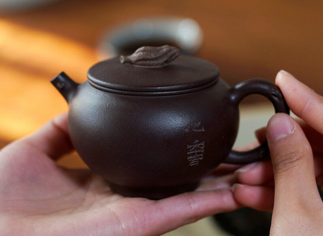 150cc chinese Yixing Handmade Zisha teapot ZiNi Bergamot Hu GongFu Tea Pot