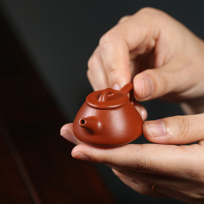 Mini Tea Pot Yixing Zisha Dahongpao Clay Tea Pet Home Decoration On Tea Tray Pot