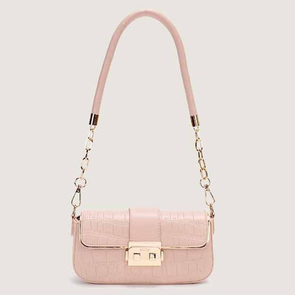 Crocodile Embossed Chain Women'sBag, Desinger Sboulder Bag Small Underarm Bag