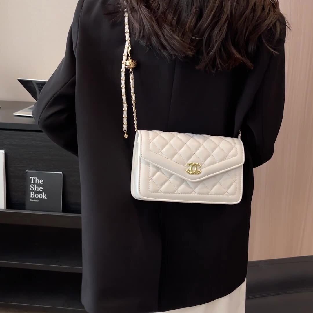 Women's Bags Fashion One Shoulder Female Bag White/Black Handbag Fashionable Bag