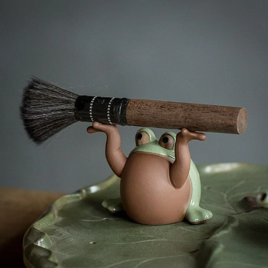 Ceramic Tea Pets Lovely Frog Tea Play Crafts for Home Decor