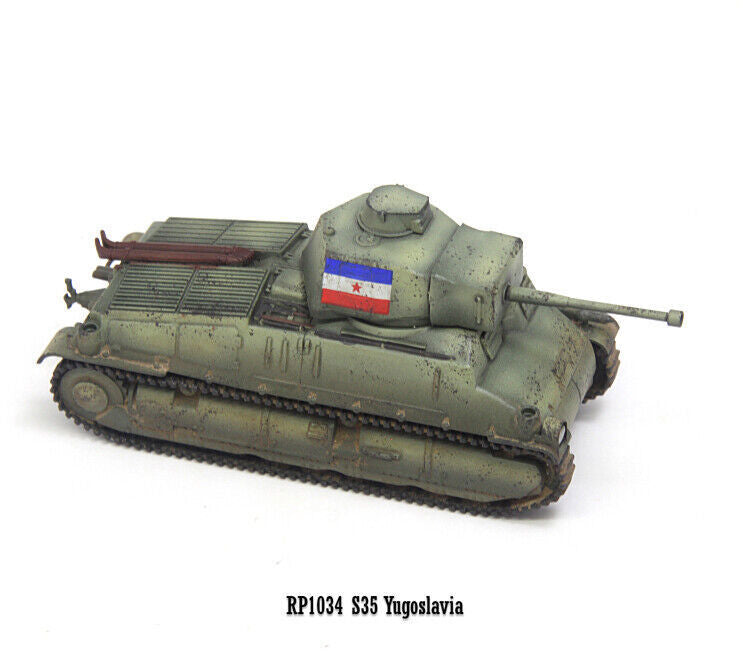 S-Model 1/72 Yugoslav S35 Military Medium Tank 6-pounder Gun Type Model RP1034