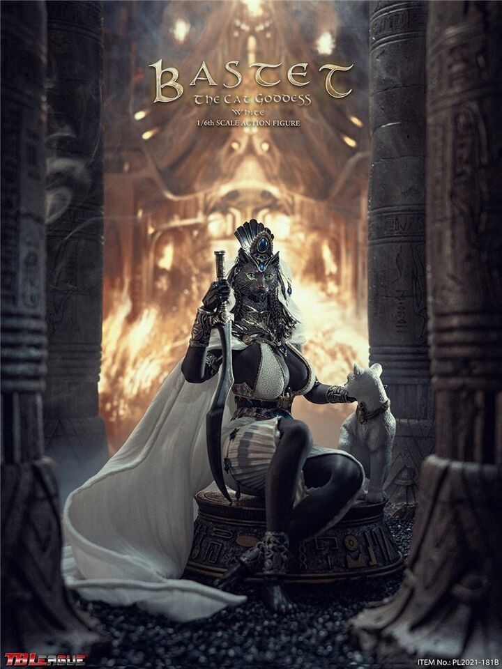 1/6 Scale TBLeague Bastet The Cat Goddess-White Action Figure Soldier