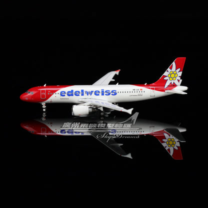 1:400 Phoenix Edelweiss AIRBUS A320 Passenger Airplane Diecast Aircraft Model