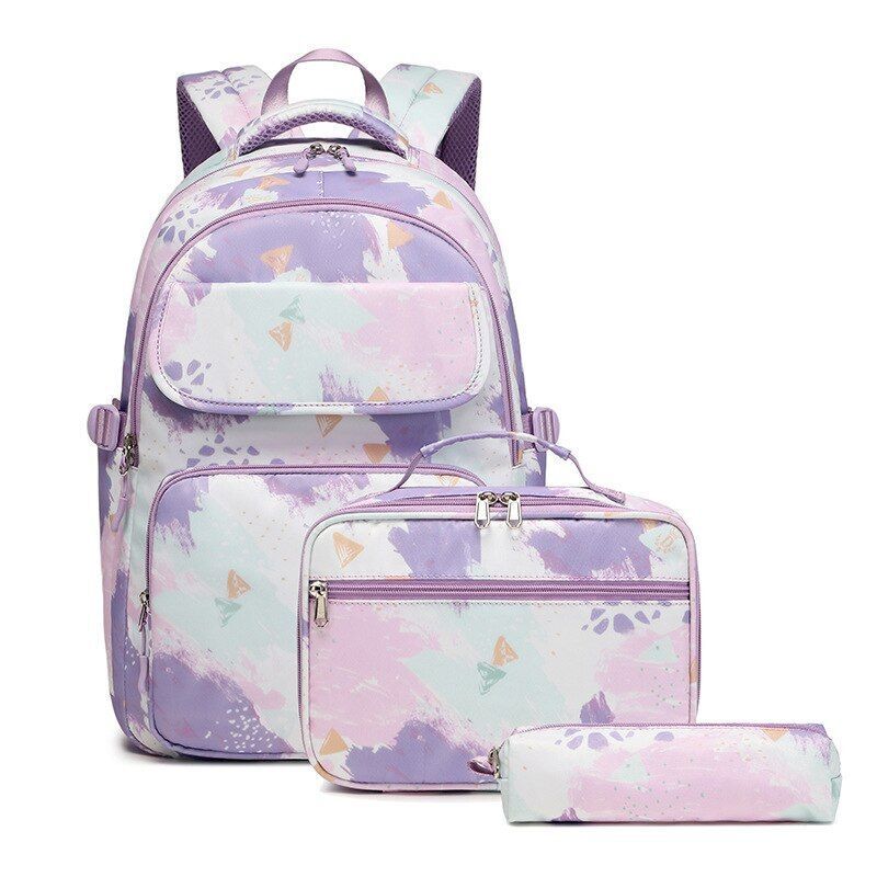 School Backpack 3 Pcs/Set Waterproof Schoolbag Satchel Pencil Bags Bookbag 1 PC