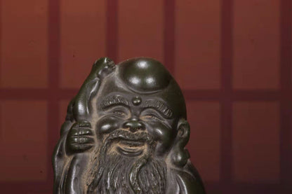 Yixing Zisha Handmade Boutique Tea Pet in China (紫砂寿星)
