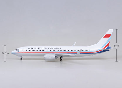 1:85 47CM China Air Force BOEING 737 MAX Airplane Landing gear Resin Model