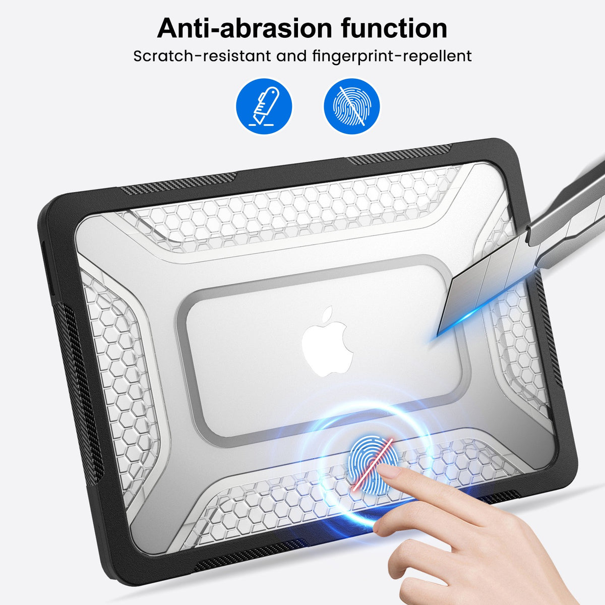 For Mac Book Air 13.6''M2 A2681/M3 A3113/M4 New Heavy Duty Hard Case Full Cover