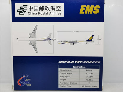 1:400 JC Wings China Postal Airlines B757-200 Airplane Diecast Aircraft Model