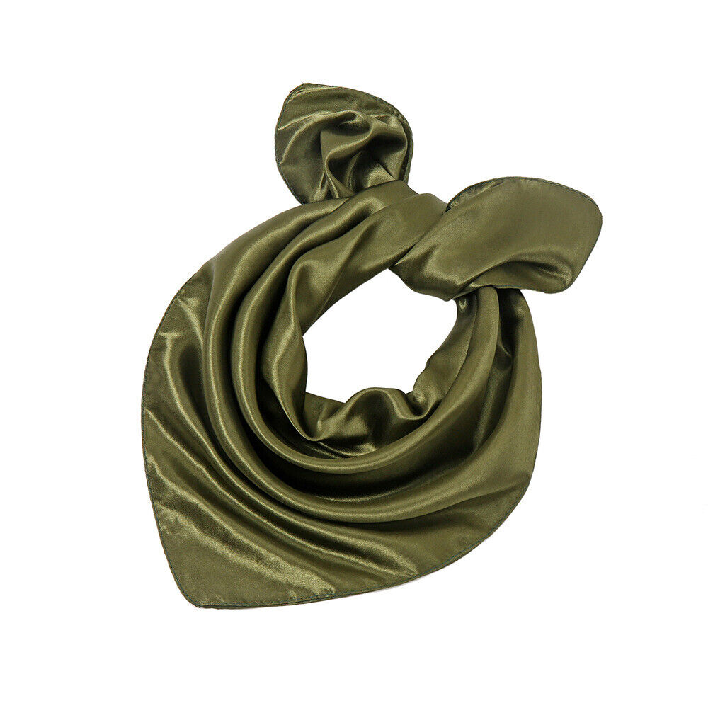 Silk Square Scarf 60cm Satin Neck Hair Tie Band Bag Ribbons Shawl Hijab 60*6