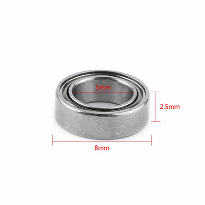 100 pcs 5x8x2.5 mm Metal Shielded Ball Bearing Bearings MR85ZZ 5*8*2.5 New