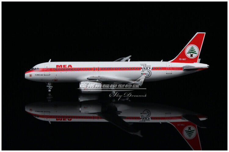 1:400 JC Wings MEA AIRBUS A320 Passenger Airplane Diecast Aircraft Plane Model