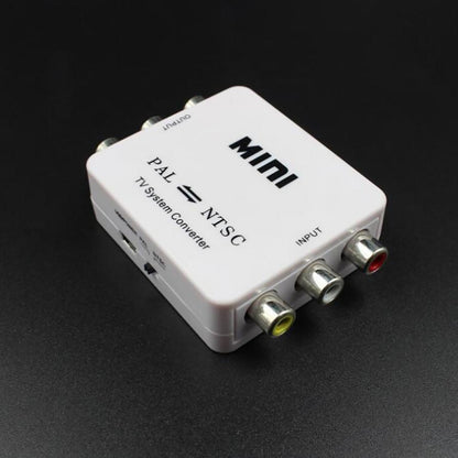 Bi-Directional Dual-Way NTSC To PAL + PAL To NTSC Video System Converter Adapter