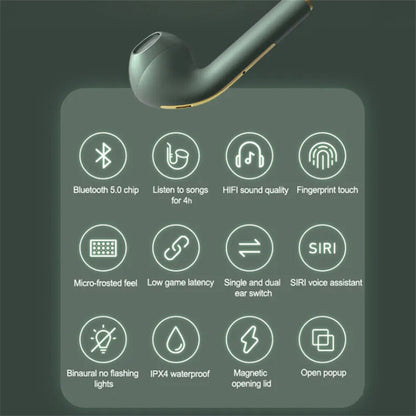 Bluetooth 5.0 Wireless Earbuds Headsets Earphones Headphones For iPhone Android