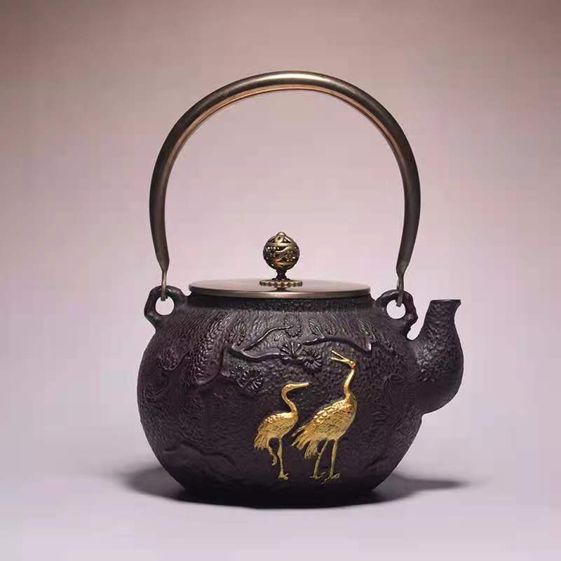 Japanese Iron Tea Pot with Stainless Steel Infuser Cast Iron Teapot Tea Kettle