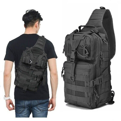 Military Tactical Pack Sling Backpack Bag Hiking Camping Hunting Travelling