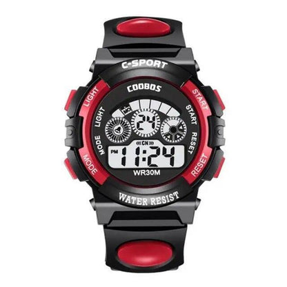 Waterproof Kids Digital Electronic Watch Children Boys Girls Sports LED Watches