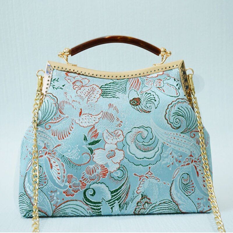 Chain Women Shoulder Crossbody Bag Tote Handbags Purse Vintage Shell Lock Bags