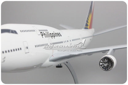 47CM 1:150 Philippines BOEING 747-400 RP-C7472 Passenger Airplane Resin Model