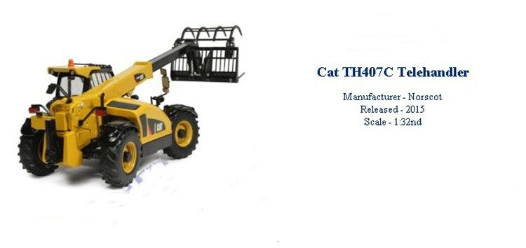 1:32 TH407C Telehandler Construction Machine Telescopic Forklift Diecast Model