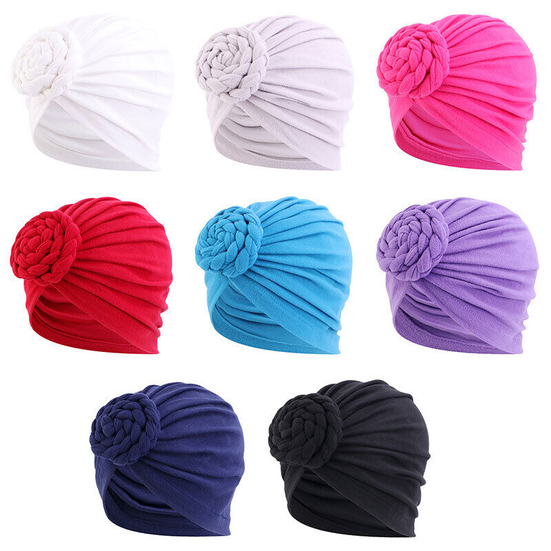 Turban Hat Twist Braid Turban Hat Pan Flower Turban Hat Baotou Hat Ethnic Hat