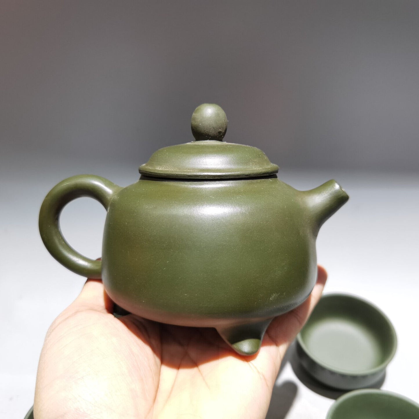 Chinese Yixing Zisha Clay Handmade Exquisite Teapot（玉柱套壶 低款：顾景舟）