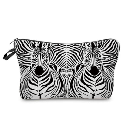 Personalized Pretty Makeup Bag Leopard Print Cosmetic Bags Multifunction Travel