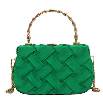 New fashion casual woven personality niche handheld crossbody box bag