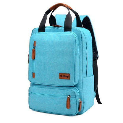 Business Backpack Men Light 15 inch Laptop Bag Oxford Cloth Lady Backpack Gray