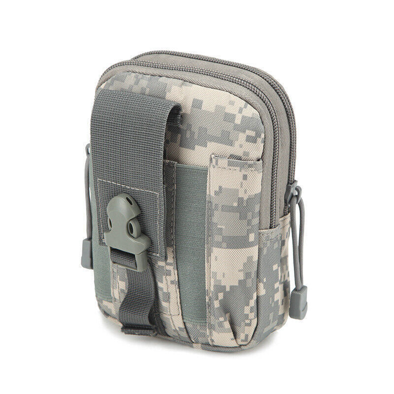 Men Tactical Pouch Belt Waist Pack Bag Pack Running Pouch Travel Camping Bag