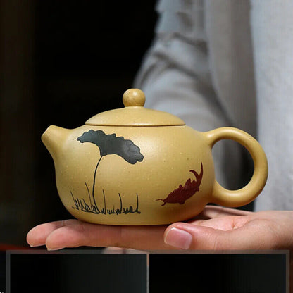 200ML Yixing Classic Tea Pot Purple Clay Xi Shi Teapots Ore Kettle Tea Set