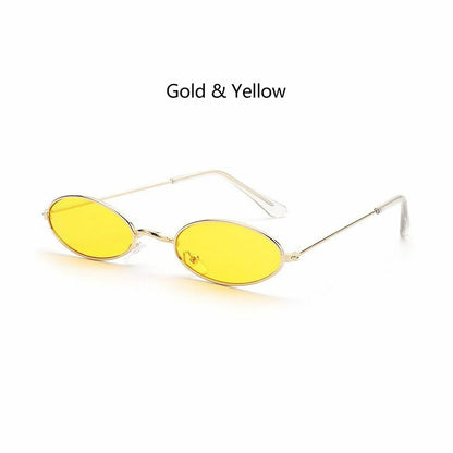 Oval Sunglasses 1pc Design Retro Small Vintage Shades Anti-blue Light Eyeglasses