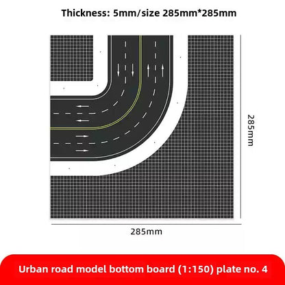 1/150 Building Model City Road Building DIY Scene Display Model Gifts