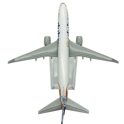 1/400 Scale Dubai Airplanes B737 Model Airplane Diecast Alloy Plane With Stand