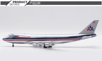 1:200 35CM InFlight American BOEING 747-100 Passenger Airplane Diecast Model