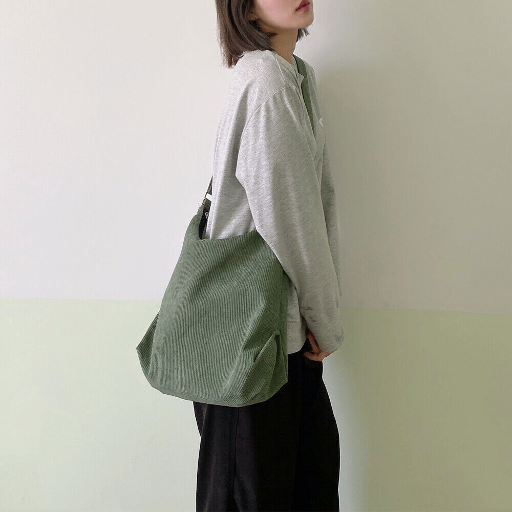 Women Striped Bags Zipper Crossbody & Shoulder Bag Eco Cloth Books Handbags