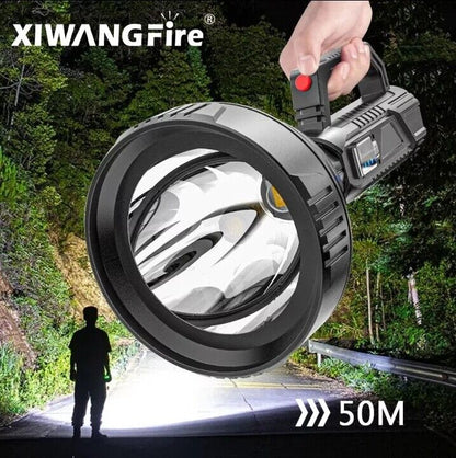 Lamparas de Mano Recargables USB Linternas LED Alta Potencia 6000 High Lumens