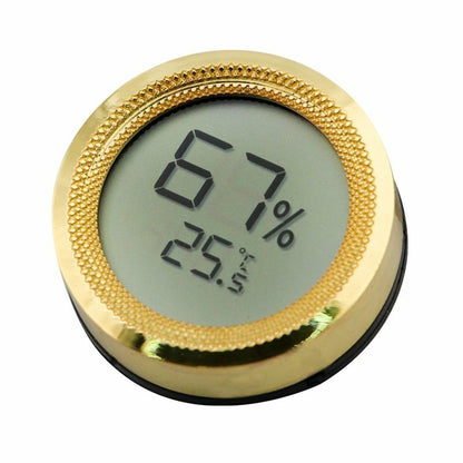 Cigar Humidor Hygrometer Gauge Thermometer Digital Humidity Meter Metal 44x14mm