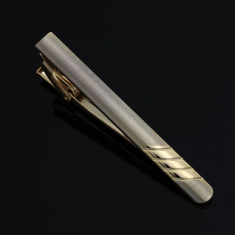 Men Business Necktie Clips 5.5cm Metal Ties Classic Simple Fashion Clasp Jewelry